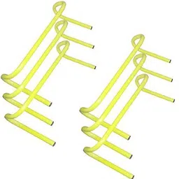 kalindri sports Agility Hurdle for Sports Soccer, Football, Gym, Fitness (6 inch, Pack of 10) PVC Speed Hurdles-picture-33