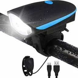 spokefox BLACKBELL Bicycle Set of LED Front Light with LED Tail Light and Valve Lights LED Front Rear Light Combo image 2