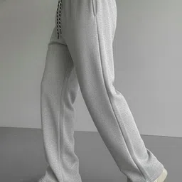dockstreet Men Solid Grey Track Pants image 3