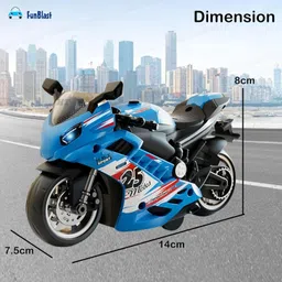 funblast LMI-7738(8)-Bike Toy-Blue image 2