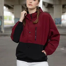 CHKOKKO Colorblock Women Wind Cheater-picture-20