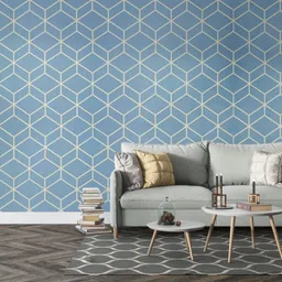 Decorative Blue Wallpaper-image-8