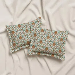 mayfair homes london Brown Cotton 27x18 Inches Pillow Covers (Set of 2) image 3