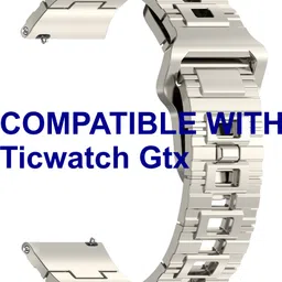 ACM WSM41C22WT1339 Watch Strap Silicone Shiny Belt 22mm for Ticwatch Gtx Smartwatch White Smart Watch Strap-picture-15