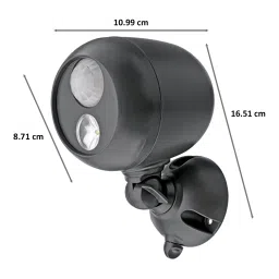 MR BEAMS Electric Powered 75 Watt Wireless Motion Sensor LED Spot Light (MB360, Black) image 2