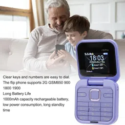 fuziqra Rock X Flip Dual Sim Keypad Mobile with 1.8"Display Flip/Fold Call & SMS image 4