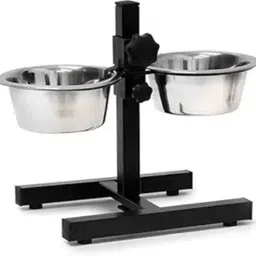 bowlfull buddies 1600ml Adjustable Pets Bowl H-Base Stand with Stainless Steel Removable Bowls Stainless Steel Pet Bowl-picture-25
