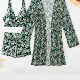 womanlikeu Printed Women Black Swimsuit-picture-11