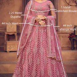 reelove factory Embroidered Semi Stitched Lehenga Choli image 5