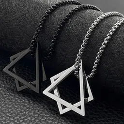 viansh Eclipse Geometry Brass Locket Set-picture-16