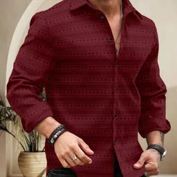 sopani Men Regular Fit Printed Spread Collar Casual Shirt-picture-22