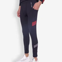 jump usa Solid Men Black Tights image 3