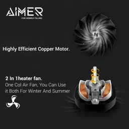 aimer FH-00-4 Hector Electric Fan Heater 2000Watt (ISI Certified) Fan Room Heater image 3