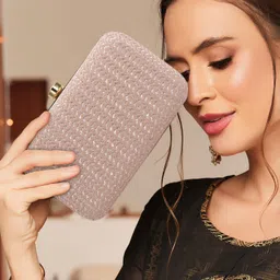 norve Party Beige Clutch image 3