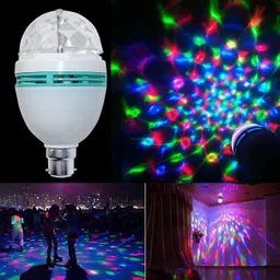5teknova LED Bulb 360 Degree Rotating Crystal Magic Disco Light top 24 Single Disco Ball image 2