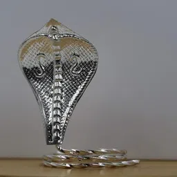 Astro-D Silver 0.999 Silver Snake use in Puja 4 GMS Decorative Showpiece - 5 cm-image-29