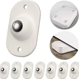 maauvtor 8 Pc Self Adhesive Mini Swivel Casters Wheels,Universal Wheels at The Bottom of The Storage Box, Swivel Caster Wheels 360 Degree Rotation Pulley for Furniture Various Storage Boxes Swivel Furniture Caster Swivel Furniture Caster-picture-18