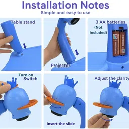 niyamat Drawing Projector Table Set Blue Led Drawing Board for Kids image 3