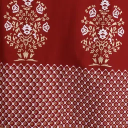 fashioncutz Women Printed Flared White, Maroon Skirt image 4