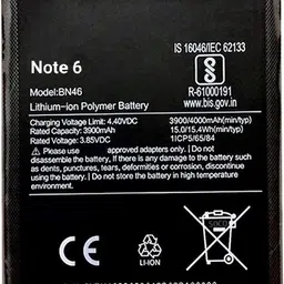 AEV Mobile Battery ForXiaomi Redmi Note 6 II BN46 II 4000mAh(Premium Quality)-image-12