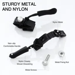 trinetra enterprise Zipper Repair Kit Black Plastic Airtight Zipper image 2