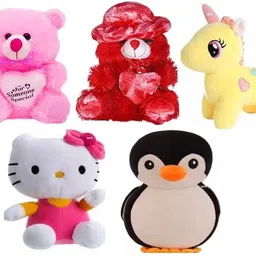 mpr enterprises Soft toys adorable for kids, gift & teddy bear, combos of 5 - 25 cm image 1