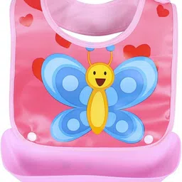 babygo Silicone Baby Detachable Waterproof Apron Bibs (Set of 3) image 2