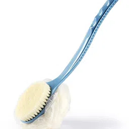 hm evotek Luxury Bathing loofah Sponges Brush Couples Double Side With Handle L-110-picture-25