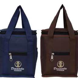 Trendy Premium Quality School Office Lunch bag 07 Upto 3 Boxes Lunch Tiffin Bags Waterproof Lunch Bag-image-14