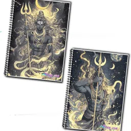noteit Trishul & Moonlight Art Design A5 Notebook unruled 200 Pages image 5