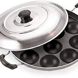 Pancake Pan 23 cm diameter with Lid 0.125 L capacity-image-1