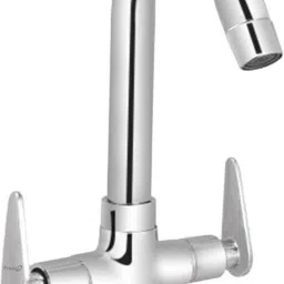 prestige Brass Slim Center Hole Mixer Center Hole Mixer Chrome Silver platet Tap Faucet Bib Cock Angle Cock Pillar Tap Mixer Faucet Basin Mixer Faucet image 1