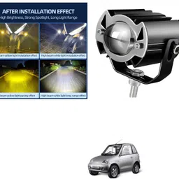 prtek 15W G15 Mini LED Dual-Lens Yellow/White Spot & Marker Light X127 Car Fancy Lights image 1