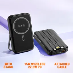 unix 10000 mAh 15 W Wired & Wireless Nano Pocket Size Power Bank image 4