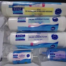 shopsoft KENT RO SERVICE Kit Original MEMBRANE,CARBON,SEDIMENT,UF,HF,FULL KIT N71 Solid Filter Cartridge image 2