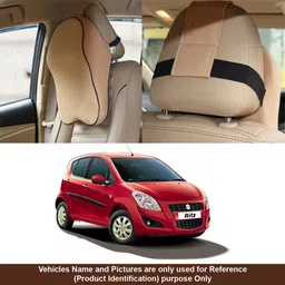 oshotto Beige Fabric Car Pillow Cushion for Maruti Suzuki-picture-14