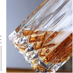 ginoya brothers Airtight Cap with Silicon Grip Bottle Wine,cotch, Liquor, Vodka, Wine or Bourbon Irish Cut Food Grade Bpa Free (PACK OF 2) Decanter image 5