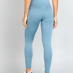 nexstep Solid Women Light Blue Tights image 2