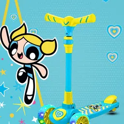miss & chief Powerpuff Girls-Bubbles 3-Wheel Kids Scooter with LED Wheels & Adjustable Height-picture-11