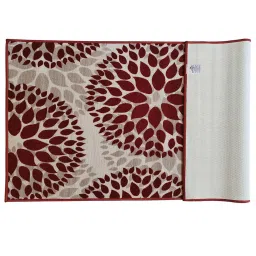 athom living Maroon Abstract Nylon 3 x 5 Feet Machine Made Carpet image 3