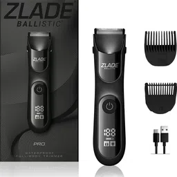 Zlade Pro Full-Body Manscaping Trimmer with Ceramic Blades Fully Waterproof Body Groomer 90 minRuntime 6 Length Settings-picture-22