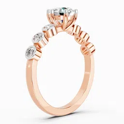 Sparkles Lab Grown Diamond 14kt Rose Gold ring image 3