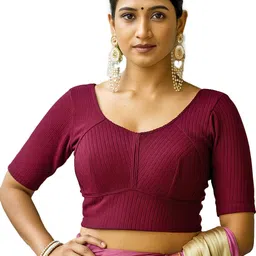 pu fashion U-Neck Women Blouse-picture-21