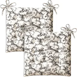 luxe home international Polyester Fibre Chair Pad Pack of 2 Floral-picture-14