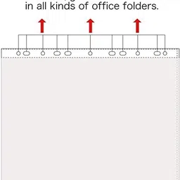 speny Polypropylene Waterproof Sheet Protector Files with 11 Punched Ring Holes, A4 Size image 5