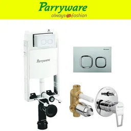 parryware Half Frame Concealed Cistern, with divater body upper espiron set of 1 pic 040 Dual Flush Tank-picture-21