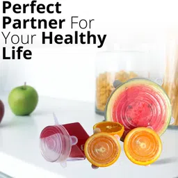 mobone ® BPA Free Silicone Lids Heat Resistant Reusable Stretchable Flexible Silicone 2.6 inch, 3.8 inch, 4.5 inch, 5.7 inch, 6.5 inch, 7.3 inch Lid Set image 5