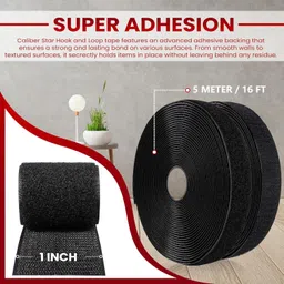 belanto Self-Adhesive Hook&Loop Tape,Mosquito net Mounting, Office use Tape (25M x 25mm) Stick-on Velcro-picture-22