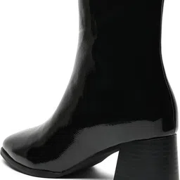 Yoho BOOT 102 | Premium Gloss Finish | Soft Lycra Lining | Durable Tunit Sole Boots For Women image 4