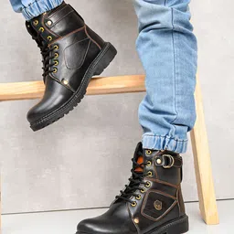 killer Black Casual Boots For Men Boots For Men image 2